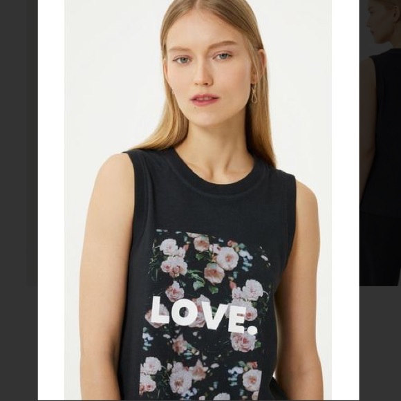 Rebecca Minkoff Tops - Rebecca Minkoff Love & Roses Sleeveless Graphic-T